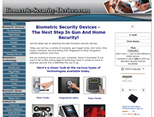 Tablet Screenshot of biometric-security-devices.com